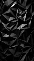 Black Abstract Triangle Background Modern Geometric Dark Pattern Design photo