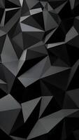 Black Abstract Background with Triangular Shapes photo