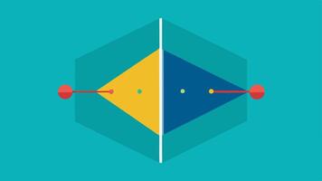 Support Machine Illustrate a twodimensional plane with two different colored classes of points separated by a straight line with margins indicated on either side showcasing. vector
