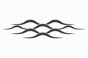 Abstract Wave Pattern Graphic Design Element vector