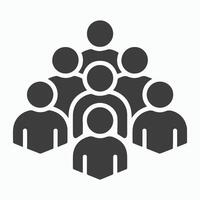 Group of People Icon Teamwork Collaboration Unity vector
