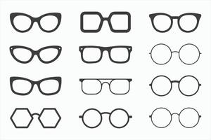 Collection of Eyeglass Frame Styles and Shapes vector