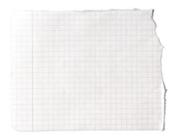Close-up view of a piece of torn graph paper, the texture, lines, and edges in perfect detail, it's a timeless, classic design that can be usefull for notes and messages png