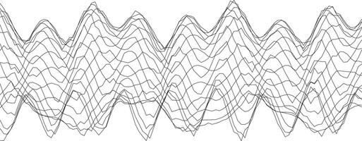 Abstract geometric wave pattern for modern design and decoration vector