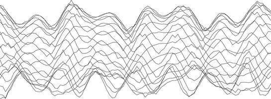 Abstract wave pattern design for modern art and creative projects vector