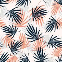 Repeating pattern of randomly scattered leaf silhouettes. vector