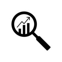 icon analysis research data design template vector
