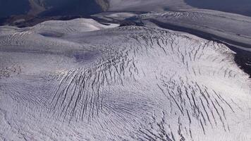 Panoramic view of glaciers and peaks of the Caucasus from Elbrus video