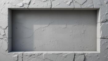 Recessed Stone Wall Niche Display Area photo