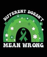 Different Doesn't Mean Wrong t shirt design vector