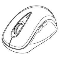 Wireless Computer Mouse icon vector