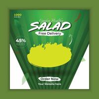 Nutritious Salad Display vector