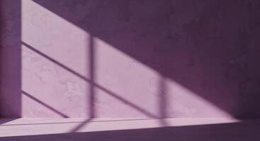 A purple wall with a window and a chair photo