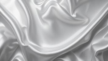 Elegant, smooth folds of shimmering fabric. photo