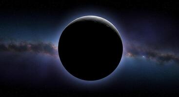 An image of a black object in space photo