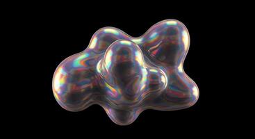 A 3d image of a shiny object photo