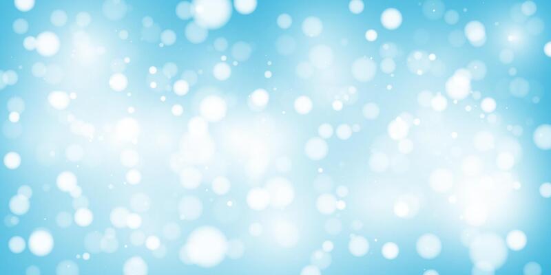 Abstract blue bokeh background with soft glow and glittering sparkles. Festive, dreamy, and elegant, perfect for holiday, birthday, or celebration themes. illustration.