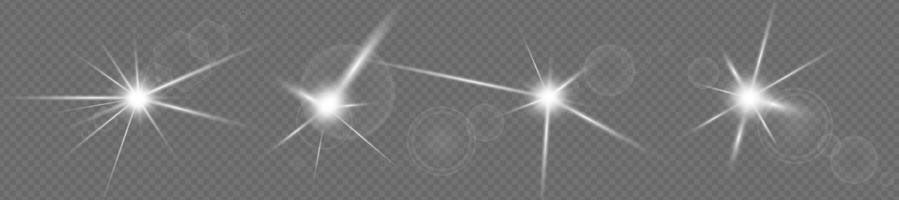 Bright glowing light burst with radiant beams and lens flare. Abstract sunray effect with sparkles and glare. illustration for shiny, magical, or energy themed designs
