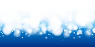 Blue bokeh background with soft glow, glitter, and sparkling lights. Elegant and festive design for holiday, party, or winter themes. Shiny, dreamy, and luxurious. illustration. vector