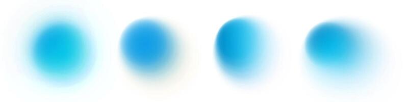 Gradient abstract shapes with soft blur and fluid texture. Blue hues. Holographic Y2K style with circular and organic blobs. Minimal modern banner design. Futuristic and vibrant. vector