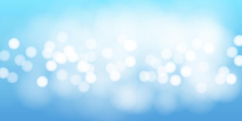 Blue bokeh background with soft glow and glitter. Abstract, festive, and elegant design for holiday, party, or winter themes. Dreamy, luxurious, and colorful. illustration.