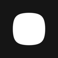 perfect round corner rectanlge for APP Design for UI UX design vector