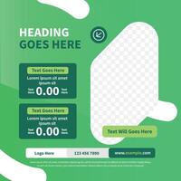 Best Social Media Post Design for Business - New Modern Style of UI UX Post Design vector