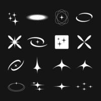 Set of Sparkles Elements - Sparkling Items vector