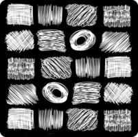 Hand Drawn Scribble Pattern with background cream vector