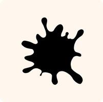 Paint Splatter Graphic with background cream vector