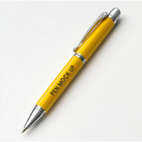 Pen mock up layout with branding elements and marker mockup essentials psd