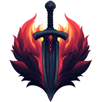 eldig dolk med rubin emblem en symbol av kraft och magi på transparent bakgrund png