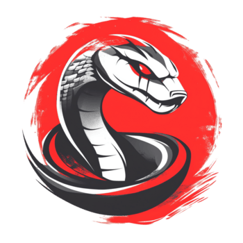 feroz cobra logotipo Projeto uma poderoso e misterioso símbolo em transparente fundo png