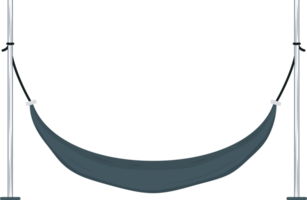 Hammock with poles illustration. png