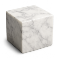 Simple Marble Stone Block with Smooth Surface and Elegant Veining png