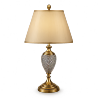 Luxurious 3D Lamp Design with Elegant Shade and Decorative Base png