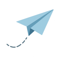 Simple Paper Plane Design for Creative Projects and Educational Use png