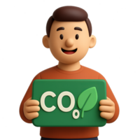 souriant personnage promouvoir Facile durabilité les pratiques png
