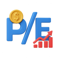 3D Text with Dollar Sign and Chart Symbolizing Financial Metrics png