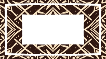 Background with border and frame for design, batik design, batik cover, insert picture or text With Copy Space png