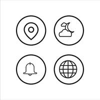 Responsive Web Layout Icons vector