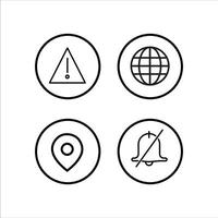 Essential Website UI Icons vector