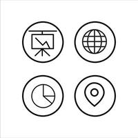Modern Web Interface Icon Set vector