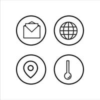 Professional Web Icons for Design vector