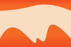 Abstract beige background with orange curved shapes effect banner. vector