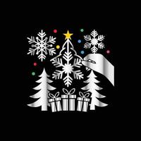 a black background with a snowflake and a hand vector