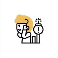 A man is holding a phone and looking at a clock vector