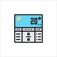 A clock with the time 20 on it vector