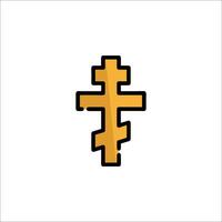 The cross icon is shown on a white background vector