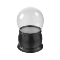 Empty snow globe isolated on transparent background png